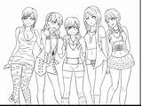 Friends Anime Drawing Getdrawings sketch template