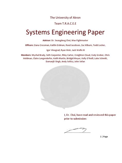 systems engineering paper  final reliability engineering