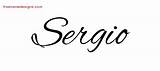 Sergio Name Cursive Tattoo Designs Names Graphic Tattoos sketch template