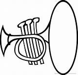 Ausmalbilder Musikinstrumente Trompete Ausmalbild sketch template