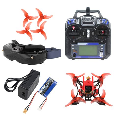qwinout  diy indoor fpv racing drone kit  skyzone  fpv goggles razer micro tvl