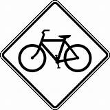 Bicycle Bike Clip Clipart Road Traffic Biking Vector Border Crossing Signals Signs Etc Sign Clipartix Cliparts Cartoon Symbol Outline Detour sketch template