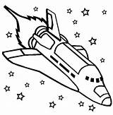 Spaceship Shuttle Printable sketch template