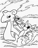 Pokemon Coloring Library Pokem Lapras sketch template