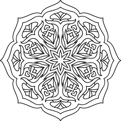 mandala art therapy coloring pages