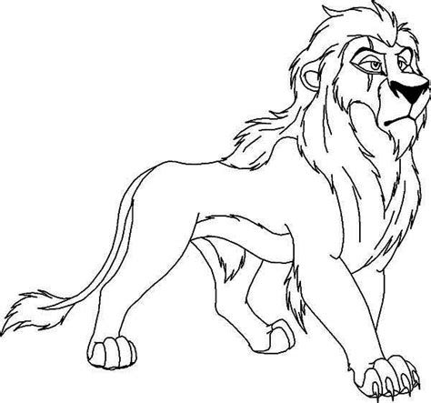 lion king awesome scar coloring page  print