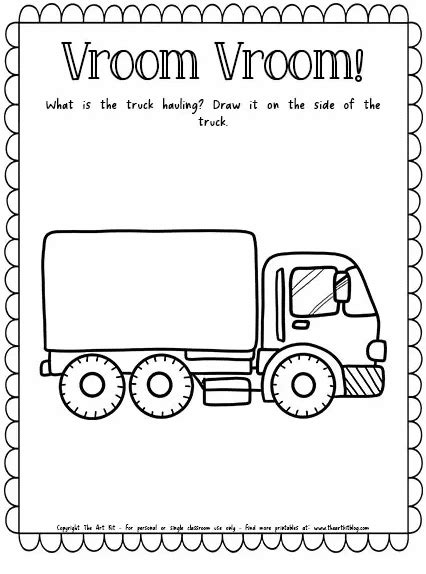 truck coloring page  homeschool deals