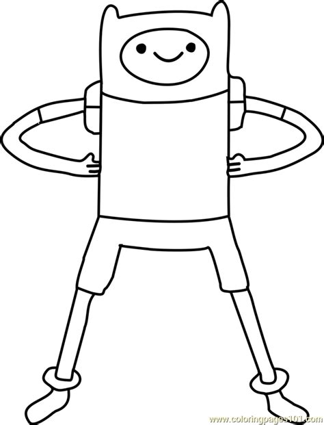 finn coloring page  adventure time coloring pages