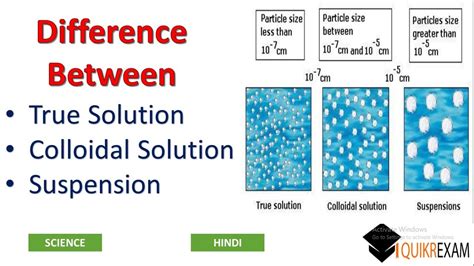 true solution colloid  suspension