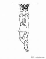 Baloncesto Mate Basquete Player Jogador Shooting Dunk Dunking Pontos Fazendo Mates Coloriage Coloriages Colorier sketch template