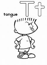 Tongue Getdrawings Tattle sketch template