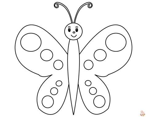 flutter  fun  preschool butterfly coloring pages
