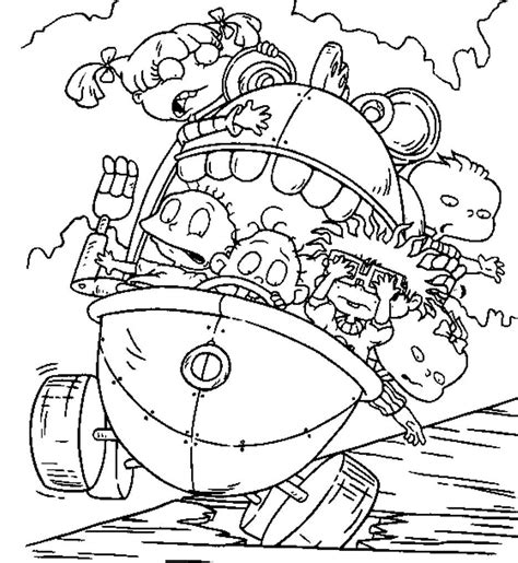 printable  coloring pages cartoon coloring pages rugrats