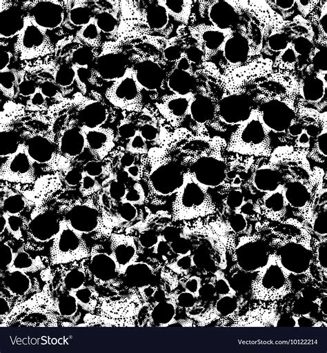 seamless skull pattern royalty free vector image