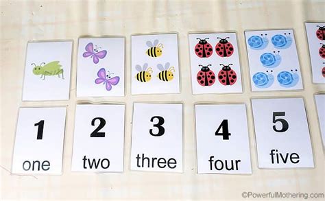 match count cards    printable printable flash cards