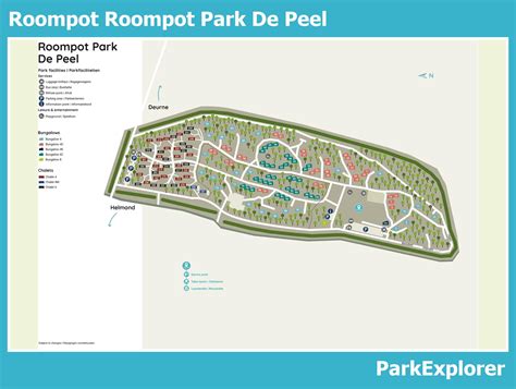 plattegrond van roompot park de peel parkexplorer