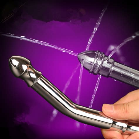 Stainless Steel Water Enema Butt Plug Anal Clean Wash Toys