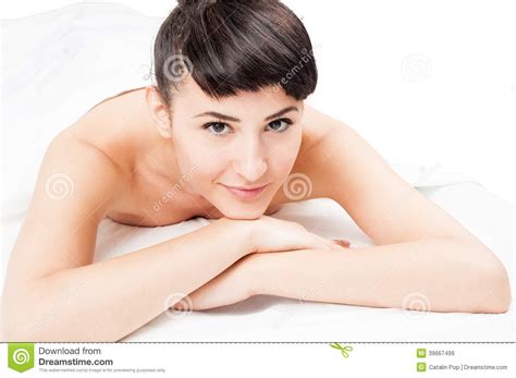 Naked Female Model At Spa Stock Image Image Of Face