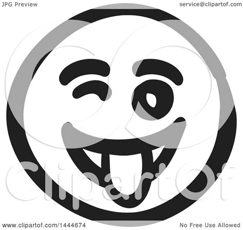 clipart   black  white silly smiley emoticon face royalty