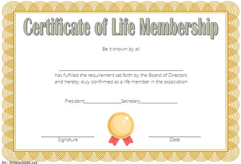 beautiful membership certificate templates