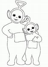 Coloring Teletubbies Pages Winky Tinky Po Kids sketch template