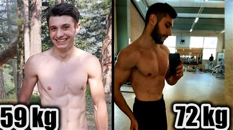 my 1 year body transformation from skinny to muscular calisthenics