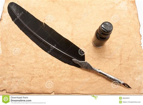 quill stock image image  calligraphy design revival
