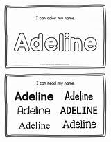 Adeline Handwriting sketch template