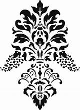 Damask 스텐실 Farfarhill Stencil sketch template