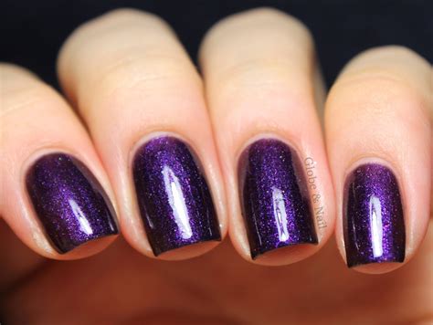 globe nail lynbdesigns  changeable purple polish  sex