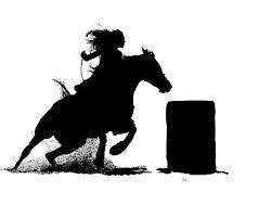 girl barrel racing silhouette google search   horse