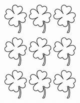 Clover Leaf Four Small Pattern Printable Template Coloring Stencil Templates Pages Clipart Patternuniverse Stencils Traceable Shamrock Cut Print Leaves Printables sketch template