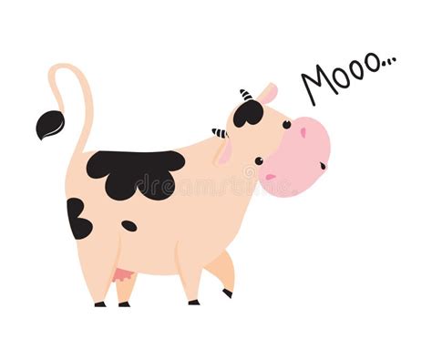 Farm Cow Mooing Clip Art