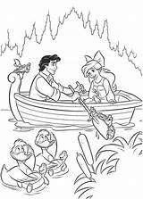 Coloring Kids Pages Mermaid Disney sketch template