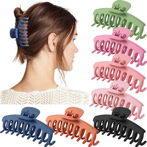 amazoncom  pieces hair claw clips   large size hair claws hair clip accessories