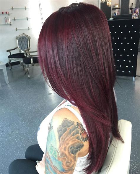 gorgeous deep wine red i did on my client deepredhair redhair joico