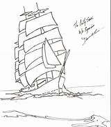 Ship Clipper Drawing Getdrawings sketch template