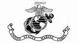 Marine Corps Flag Clipart Usmc Logo Marines Tattoos Semper American Military Fidelis Choose Board Clipground sketch template