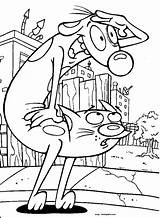 Catdog Coloring Pages Fun Kids sketch template
