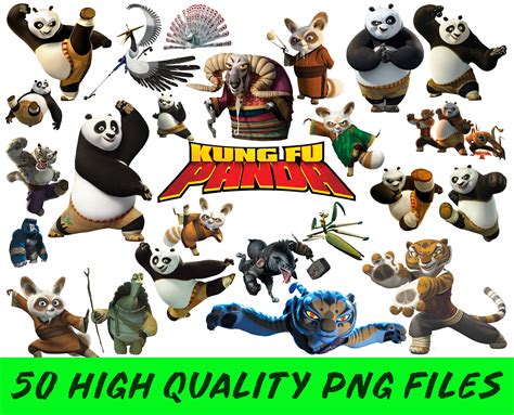 kung fu panda clipart kung fu panda png kung fu panda clip etsy ireland