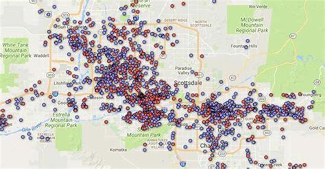 map shows registered sex offenders in phoenix