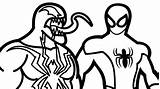 Venom Spiderman Coloriage Colorare Ausmalbilder Contre Ausmalen Getdrawings Disegno Getcolorings Malvorlagen sketch template