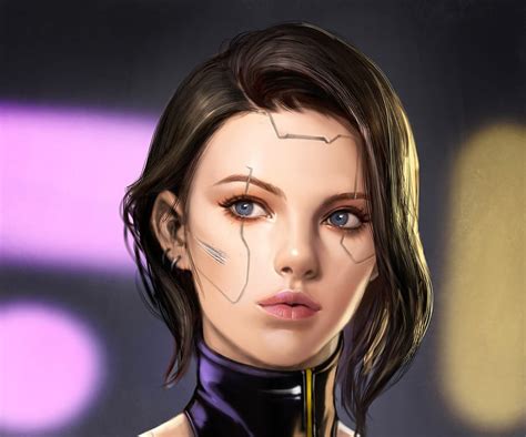 Sci Fi Cyborg Face Girl Hd Wallpaper Peakpx