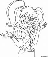 Quinn Harley Coloring Pages Cartoon Printable sketch template