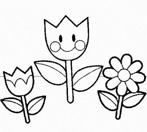flower preschool coloring worksheets clip art library