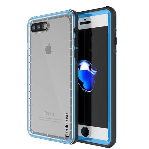 punkcase crystal light blue apple iphone   waterproof case punkcase au