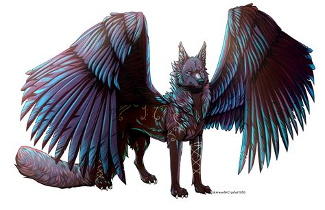 Winged Anime Wolves Charliejames Me