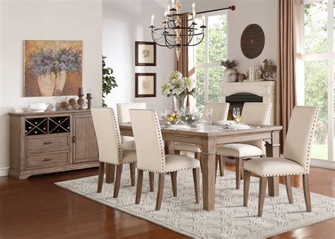 mill valley pc dining table set las vegas furniture store modern home furniture