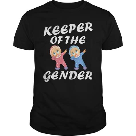 keeper of the gender t shirt funny gender reveal hoodie