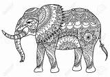 Elefant Mandala Elefanten Hintergrund Tiere 123rf Erwachsene sketch template